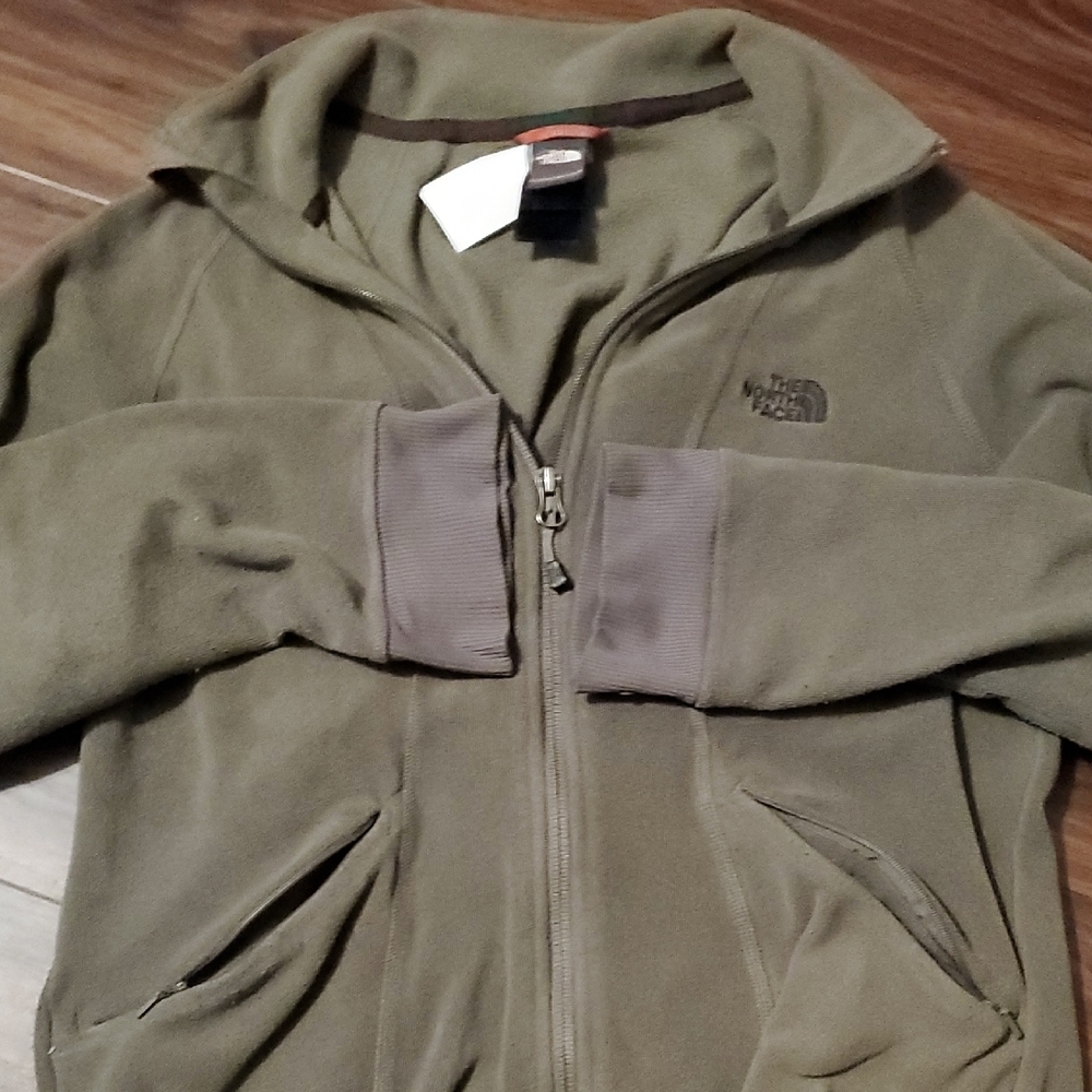 The North Face Forest Green Fleece Jacket - Picture 3 of 8